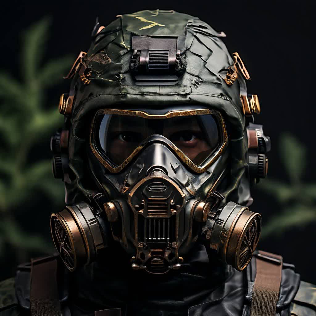 military full face mask